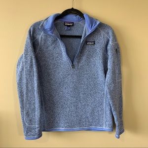 Patagonia Women’s Purple Better Sweater Quarter Zip Pullover Small